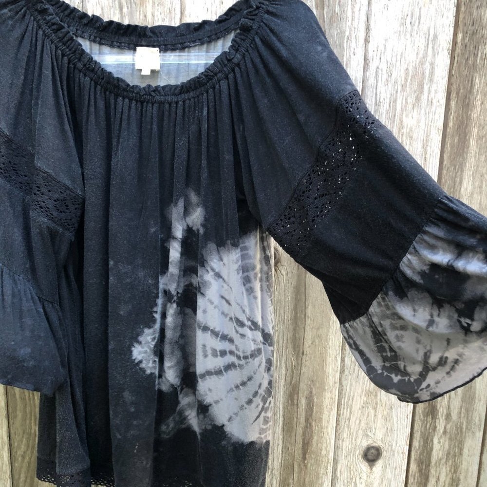 Surf Gypsy Boutique Tie Dye Tunic Blouse Small - Picture 5 of 8